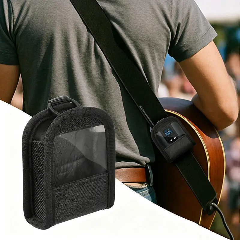 Universal Guitar Transmitter Carrying Bag Portable Protective Storage Case For Wireless Guitar Transceiver Guitar Accessory
