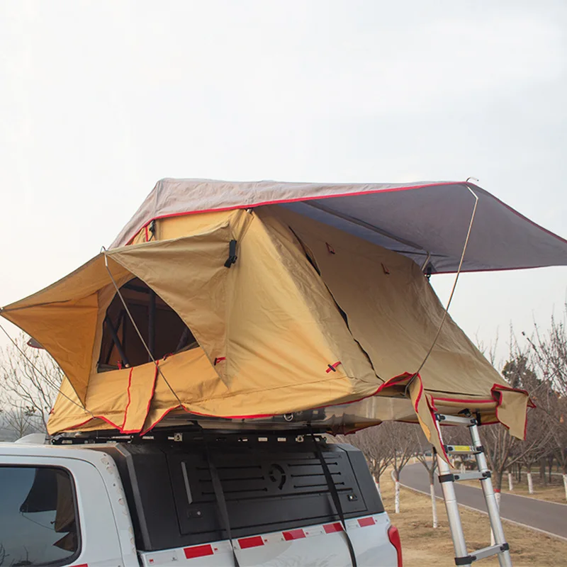 Car roof tent Outdoor camping Self-driving tour Hard top single-layer Car  Bridge car shading Rollover