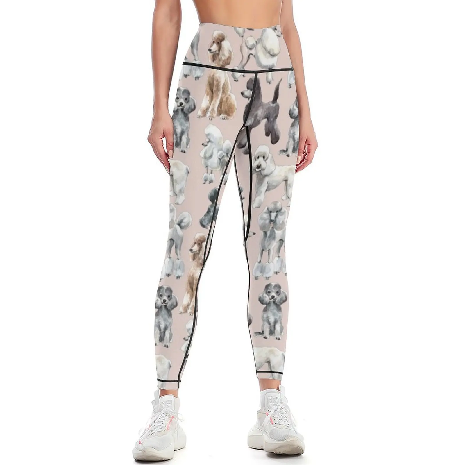 

Oodles of Poodles Leggings Tight fitting woman gym top Womens Leggings