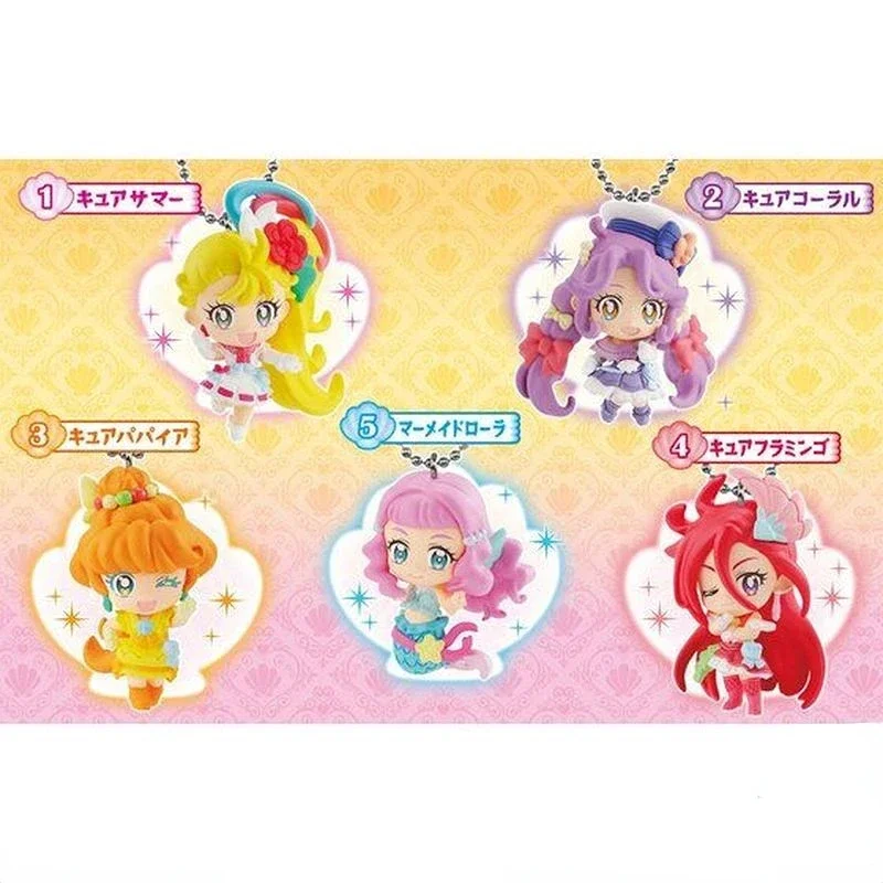 

Original Candy Toys Pretty Cure Kawaii Mermaid Laura Cure Summer Precure Mascot Figurine Pendant Action Figure Girl Gift