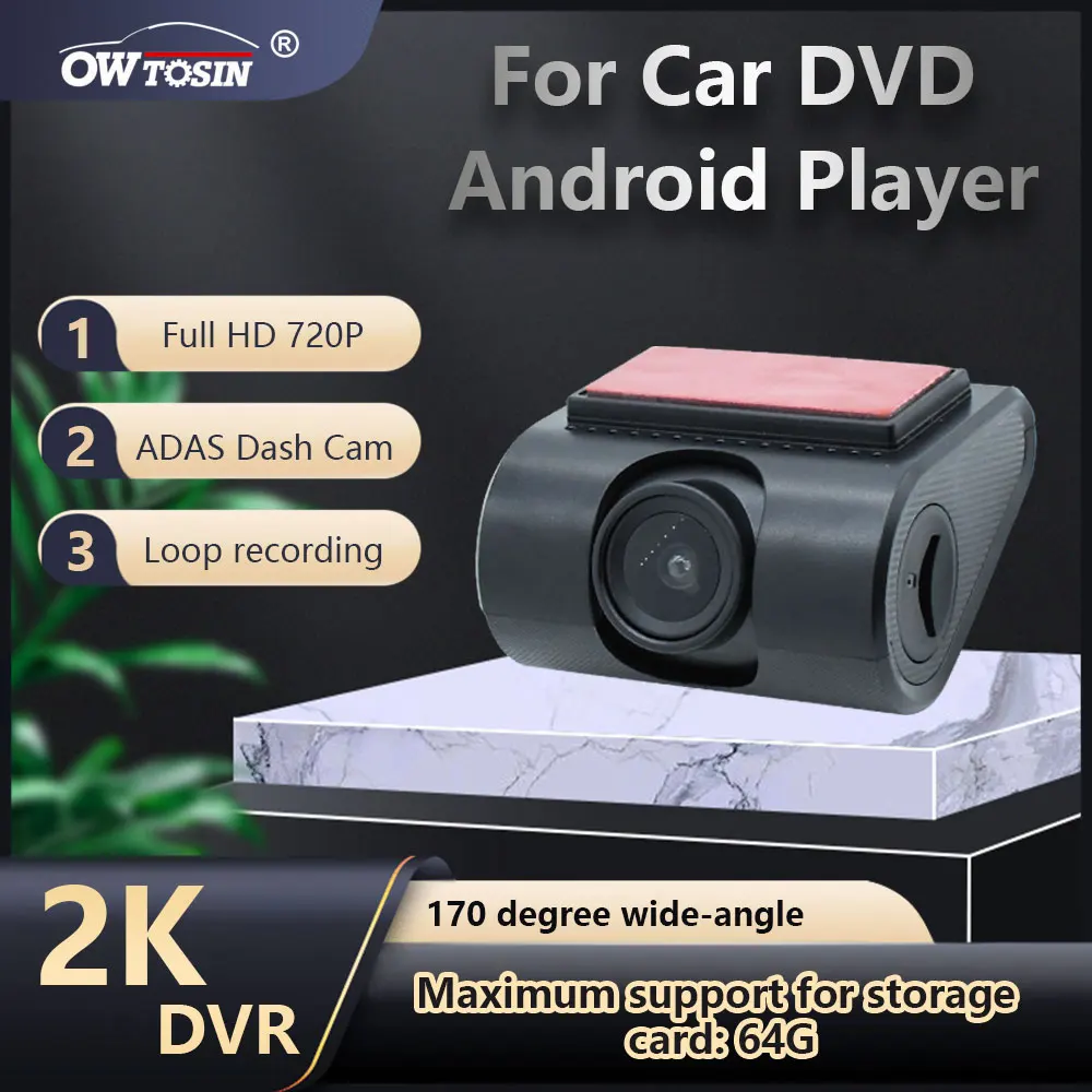 2k DashCam Car DVR Camera Recorder For Car DVD Android Player HD USB 720P Night Version ADAS Dash Cam Video Recording DVRS