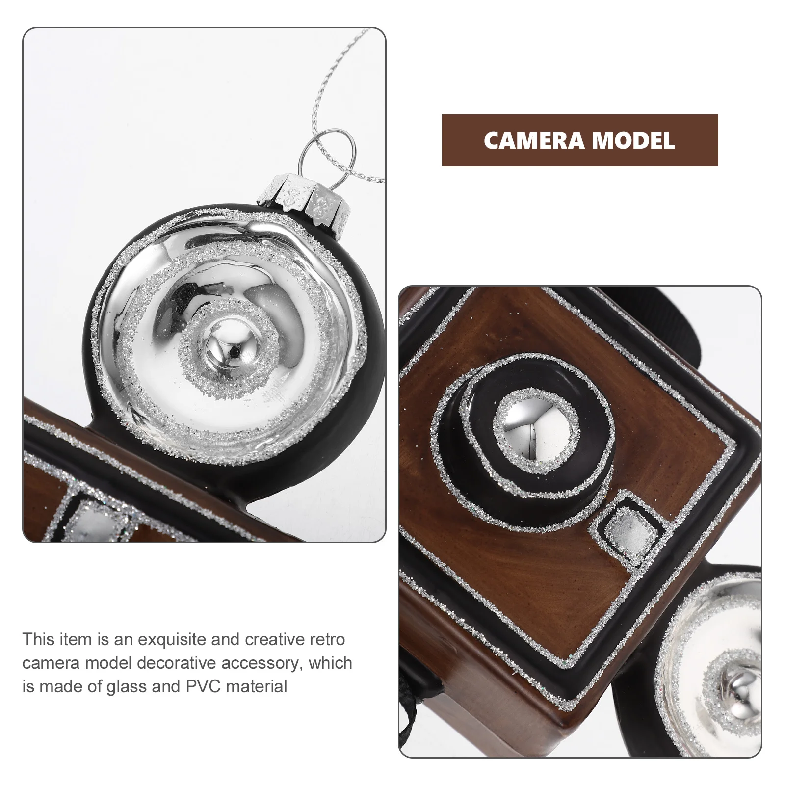

Vintage Camera Pendant Eye Catching Ornament Perfect Gift for Photography Enthusiasts Creative Camera Model Dining Table Decor