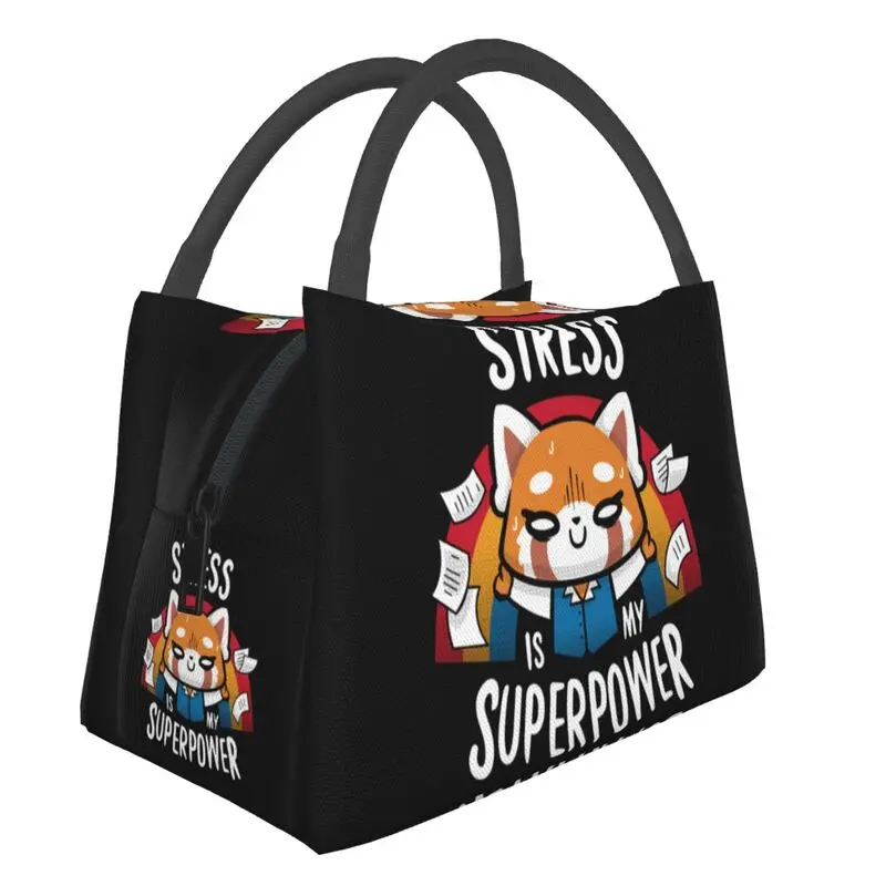 

Manga Aggretsuko Thermal Insulated Lunch Bag Women Japan Anime Aggressive Retsuko Portable Lunch Container Meal Food Box