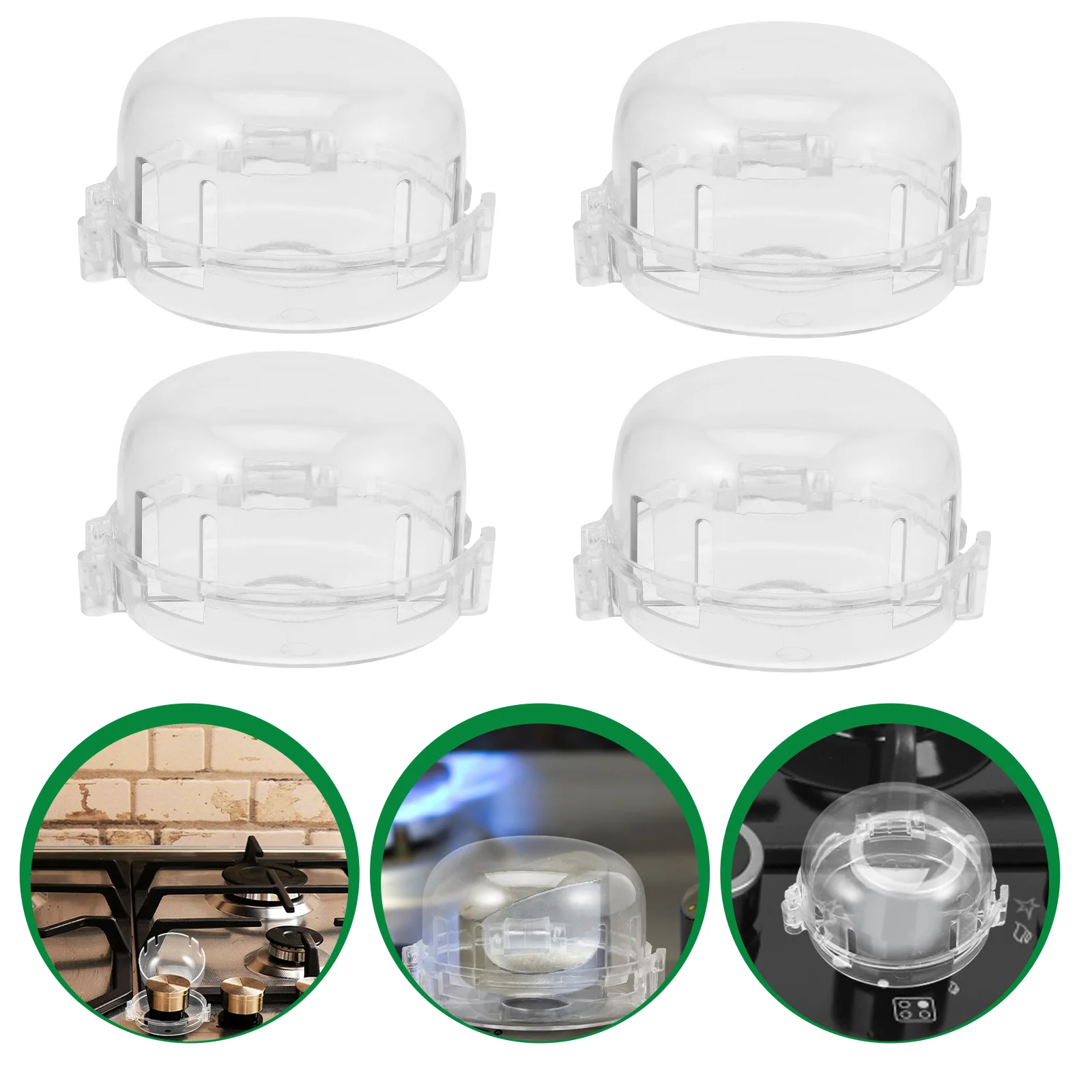 5 Pcs Knob Safety Mask Baby Child Door Cover Clear Stove Covers Proof Lock for Oven Childproof