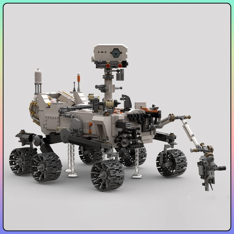 Space Exploration Series MOC Mars Curiosity Rover 1:9 Scale Nuclear Power Drive Building Block Set DIY Boy Toys Christmas Gifts