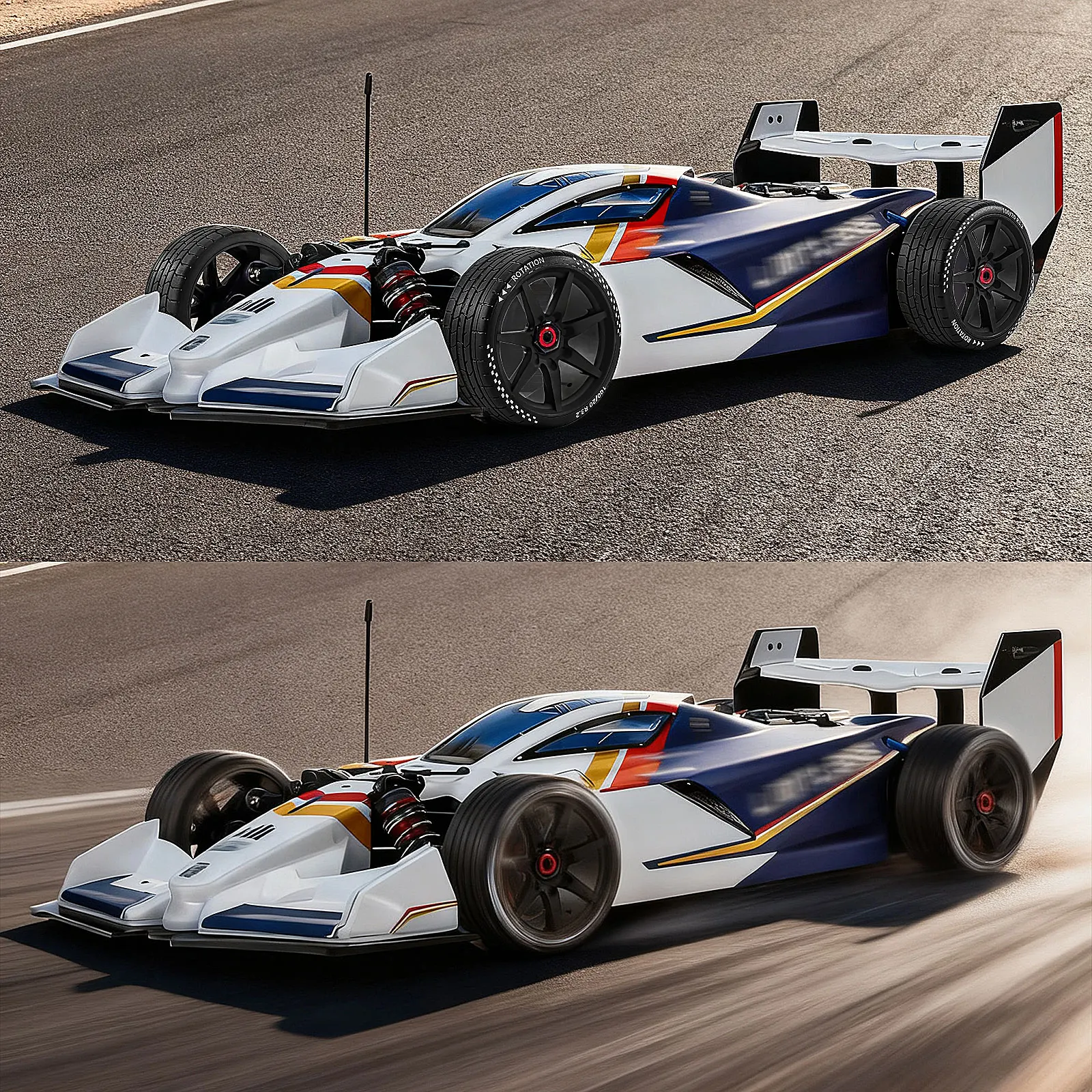 

4 шт. 1/7 1/8 масштаб RC комплект шин, подходит для ARRMA Infraction Limitless FELONY, FSRC Model GT, HuanNao X3GT, шестигранные колеса для дорожных автомобилей 17 мм