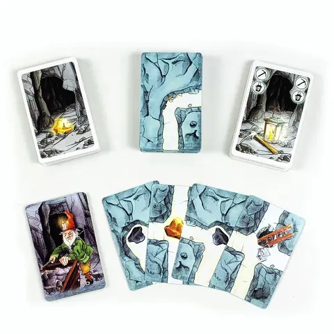 Bilashmart Board Game Cards Table Games English Version Card Games Dwarf Gold Mine Digging Miner Card Game Halloween and Christmas Games