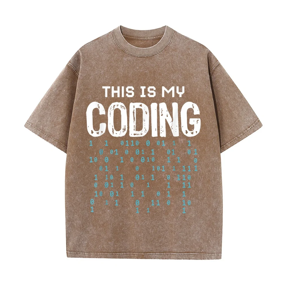 Programmer Programming Coding Software Developer Sayings T-Shirt Ropa Hombre Oversized T Shirt Natural Cotton Funny Quote Tee