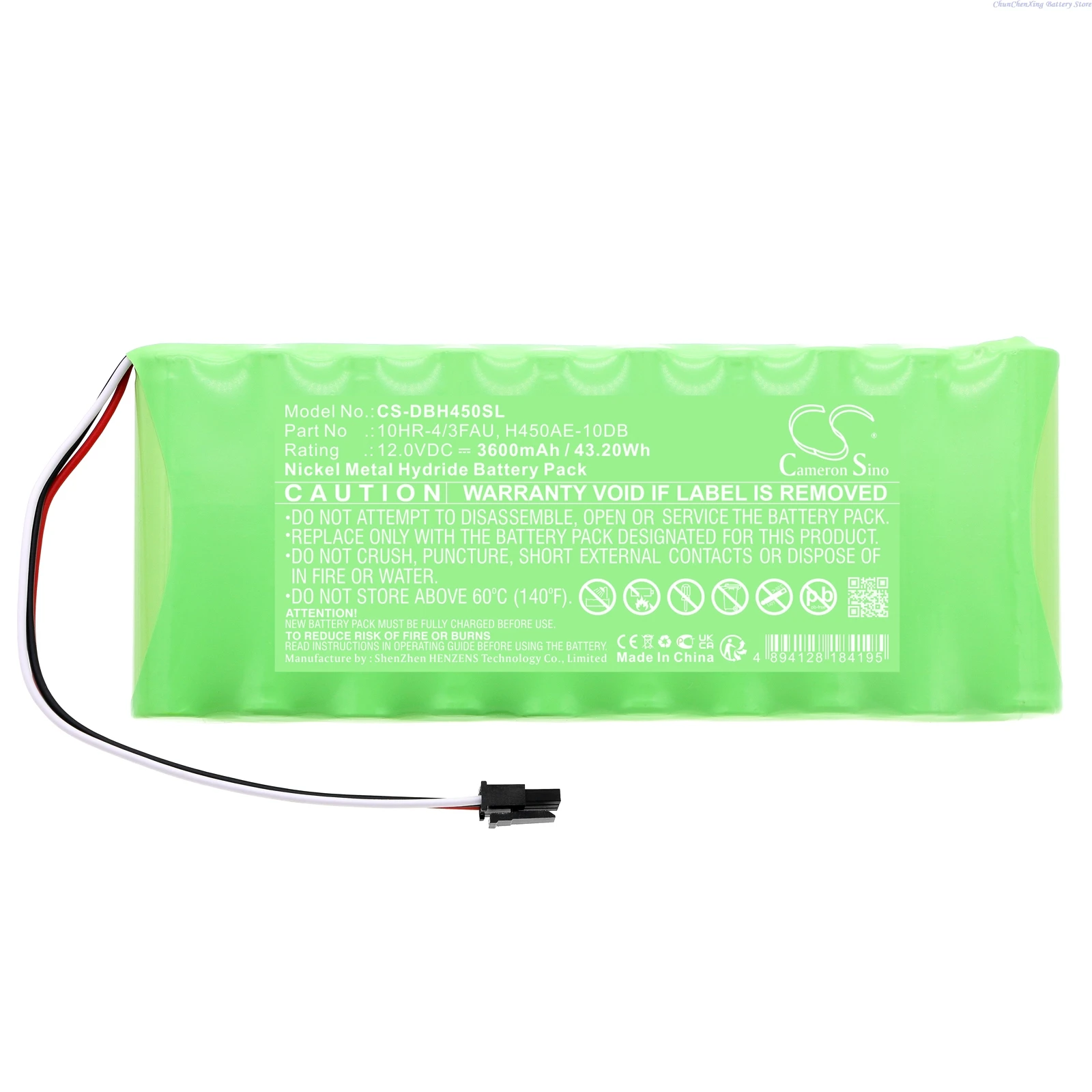 CS 12.0V 3600mAh Battery 10HR-4/3FAU,HHR-380AB27F10,H450AE-10DB for Diebold TOUCH SCREEN VOTING MACHINES, ACCUVOTE-TSX +TOOL