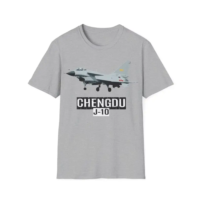 Chengdu J-10 Vigorous Dragon Multirole Combat Aircraft T-Shirt 100% Cotton O-Neck Short Sleeve Casual Mens T-shirt Size S-3XL