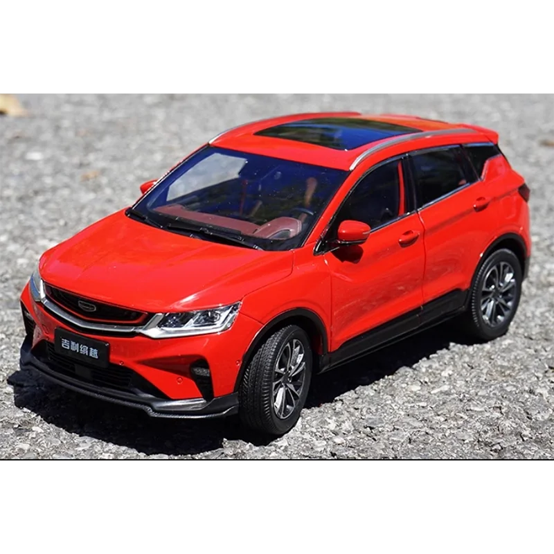 Diecast 1:18 Scale 2019 Geely Binyue Sports Edition Metal Car Model Finished Simulation Collection Decoration Gift Toys Display