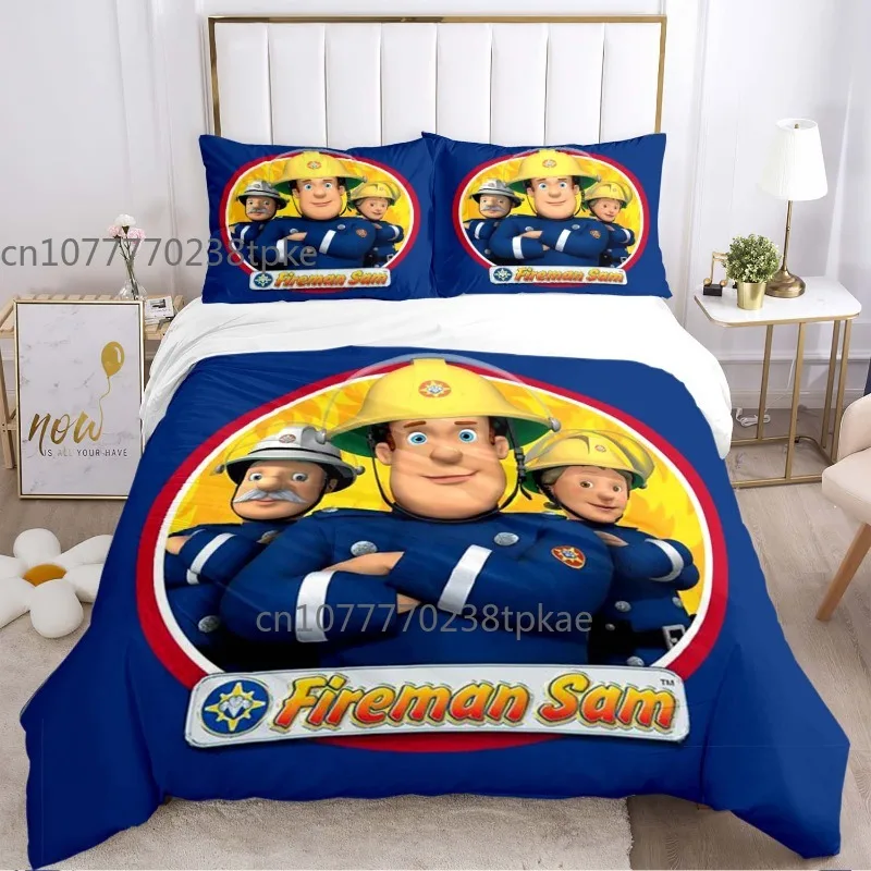 

Fireman Sam Children Duvet Cover Sets Printed Bedding Set Double Queen King Size 2/3pcs,Bettbezug