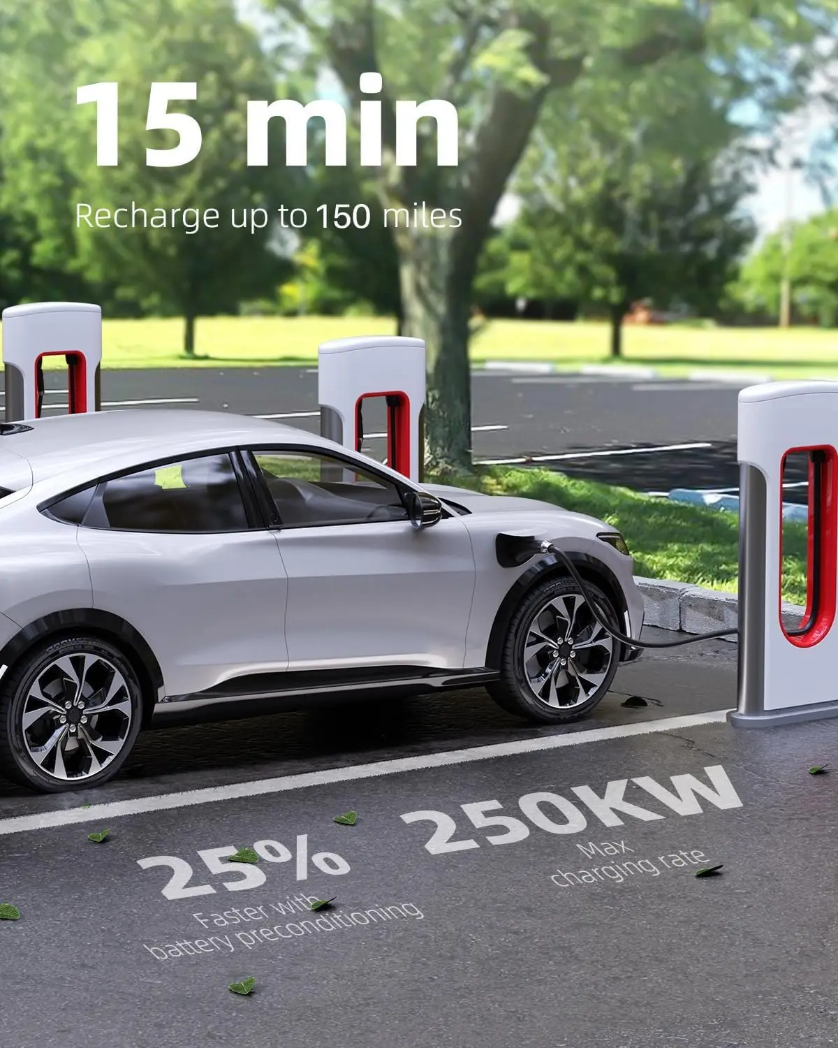 تم ترقيتها لشاحن Tesla Supercharger إلى محول شاحن CCS1، بحد أقصى 500 أمبير 1000 فولت شحن سريع NACS إلى محول CCS