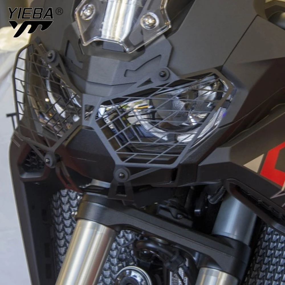 ヘッドライトプロテクターカバー金属オートバイヘッドランプメッシュグリルランプシェードホンダ-crf1100l-アフリカツイン-std-2019-2020-2021-2022