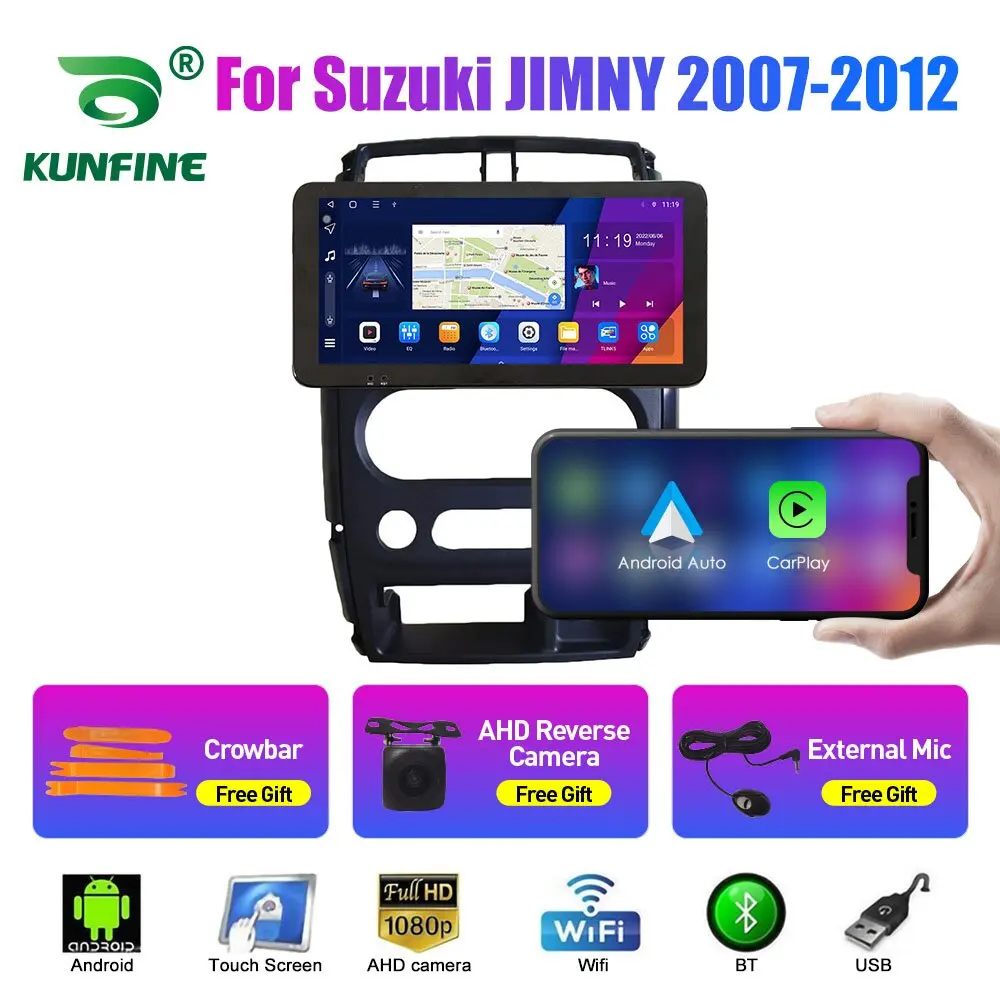 

10,33-дюймовый автомобильный радиоприемник для Suzuki JIMNY 2007-2012 2Din Android, восьмиядерный автомобильный стерео DVD, GPS-навигатор, плеер QLED, экран Carplay