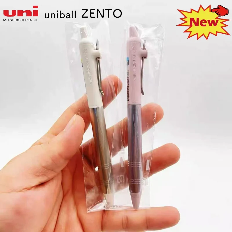 Mitsubishi Uniball Zento New Metal Grip Gel Pen,Ultra-Smooth 0.5mm Fast-Dry Ink 0.38mm Fine Point For Signing,Planner,Homework