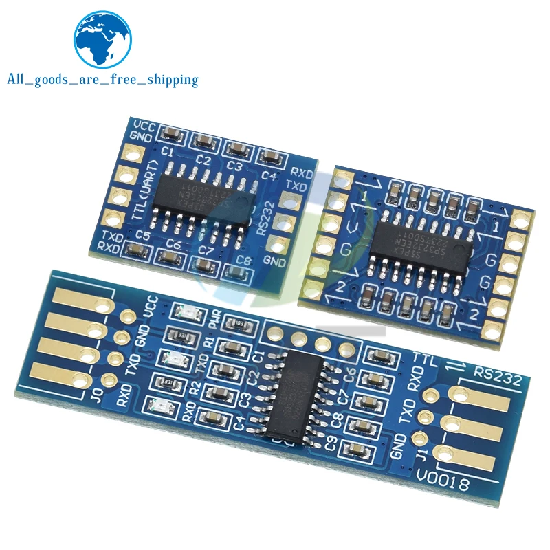 TZT RS232 SP3232 TTL to RS232 Module RS232 to TTL Brush Line Serial Port Module