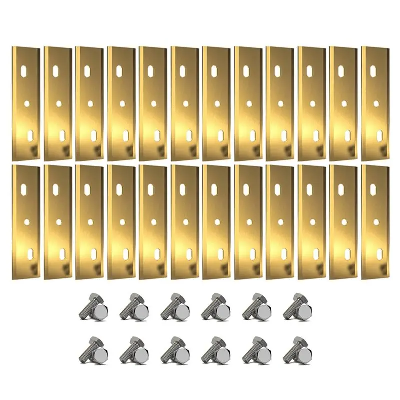 AT63-Replacement Lawn Mower Blades With Screws(24PCS) For ALKO Robolinho Smart Electric Lawn Mower