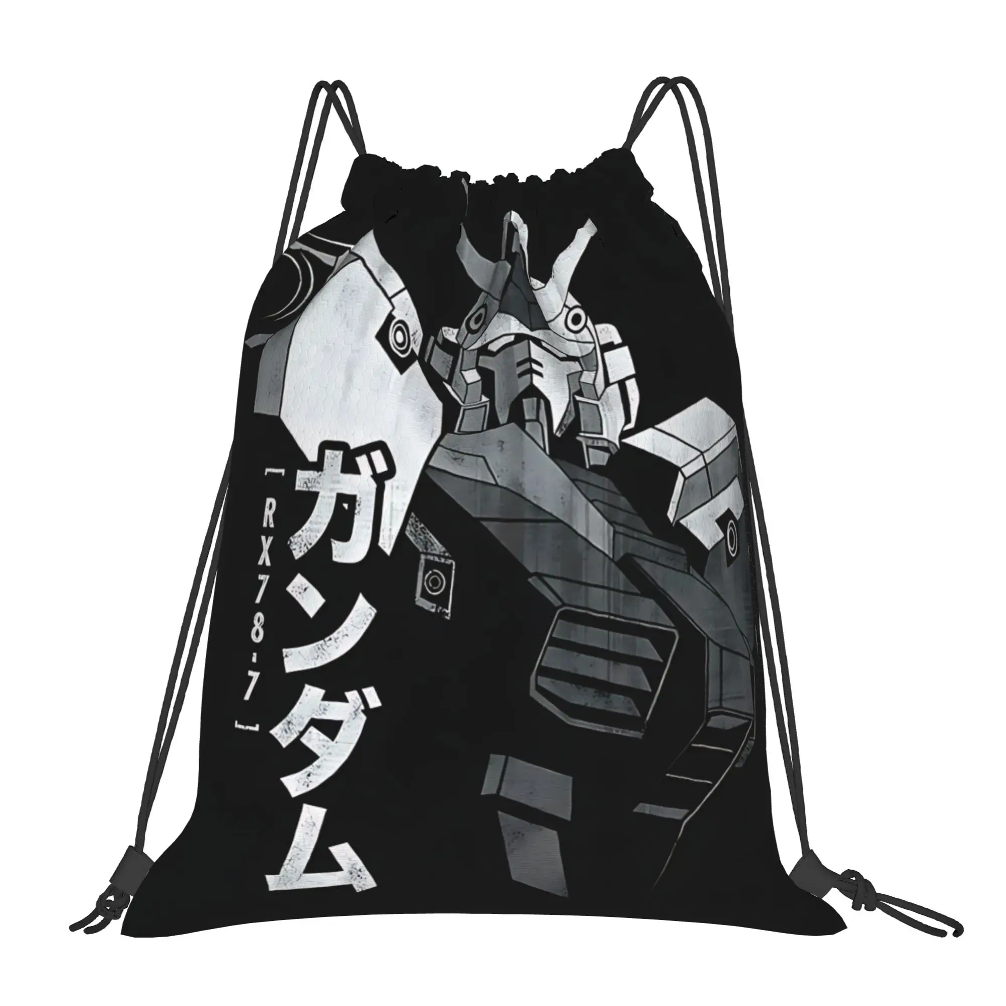 

Сумка-мешок Gundam Robot Warrior, сумки на шнурке, походная сумка, рюкзак с принтом, школьная сумка для обуви для мальчиков и девочек