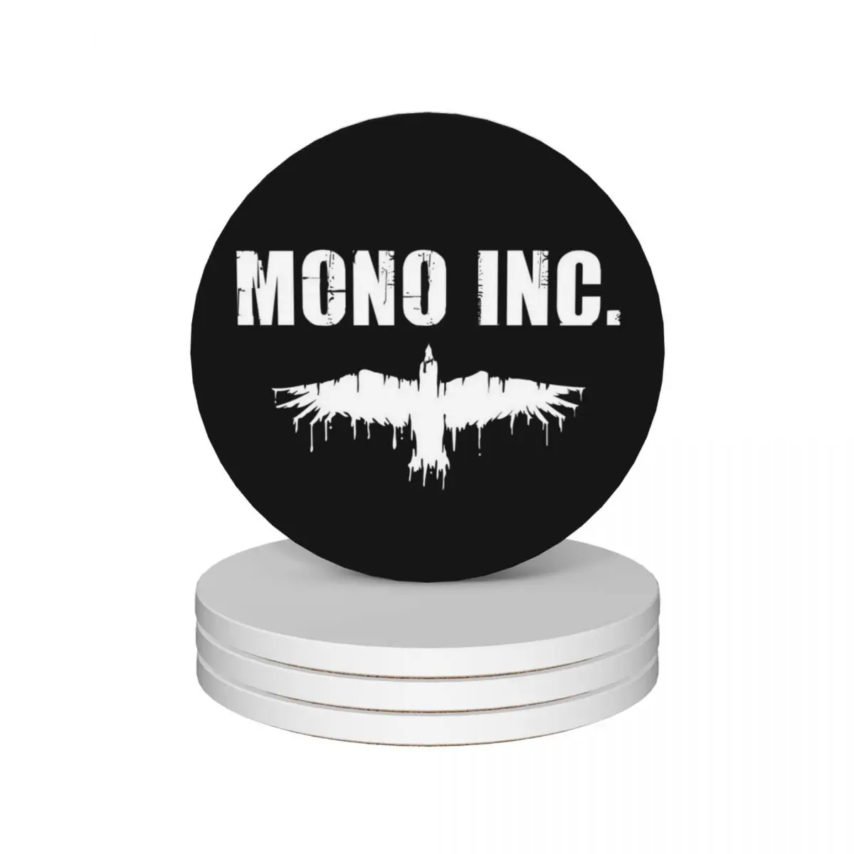 

MONO INC. - Logo / Raven Ceramic Coasters (Set of 4) cup set mug mat Coasters