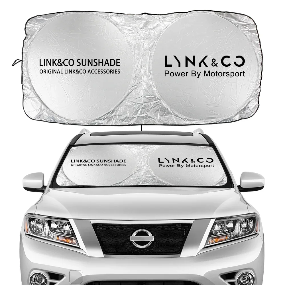 Car Windshield Sun Shade Cover Anti UV Sun Visor Protector Auto Accessories For Lynk & co 01 05 03 09 02 04 06 07 08
