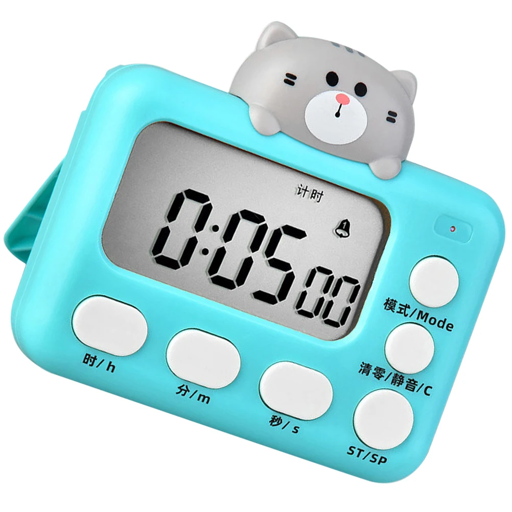 

Cartoon Cat Cooking Timer Small Plastic Timer Kitchen Timer for Cooking and Study Decoration