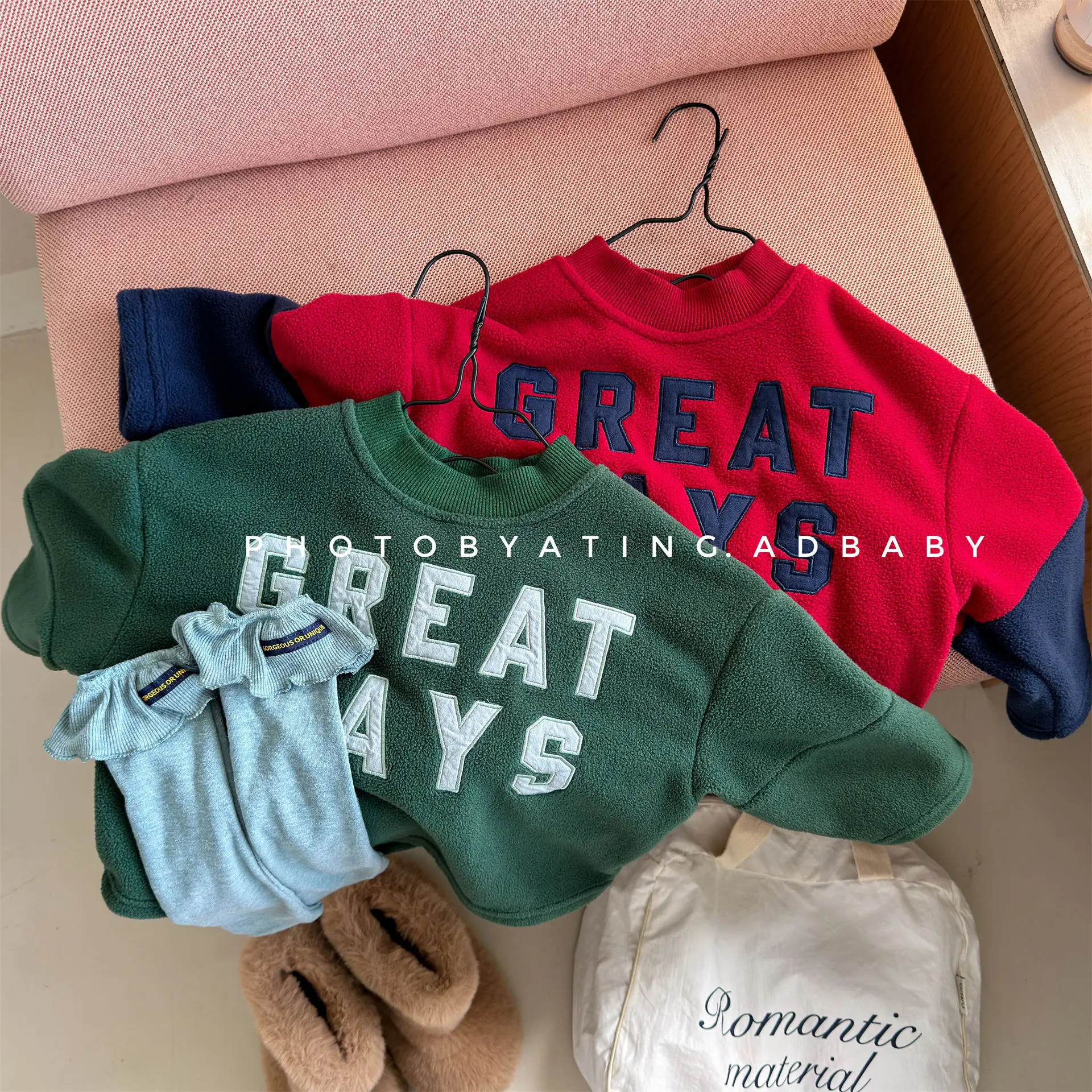 Girls' Hoodie 2026 Autumn and Winter New Children's Clothing Korean Style Boys' and Girls' Casual Polar Fleece-matching Hoodie - view 5
