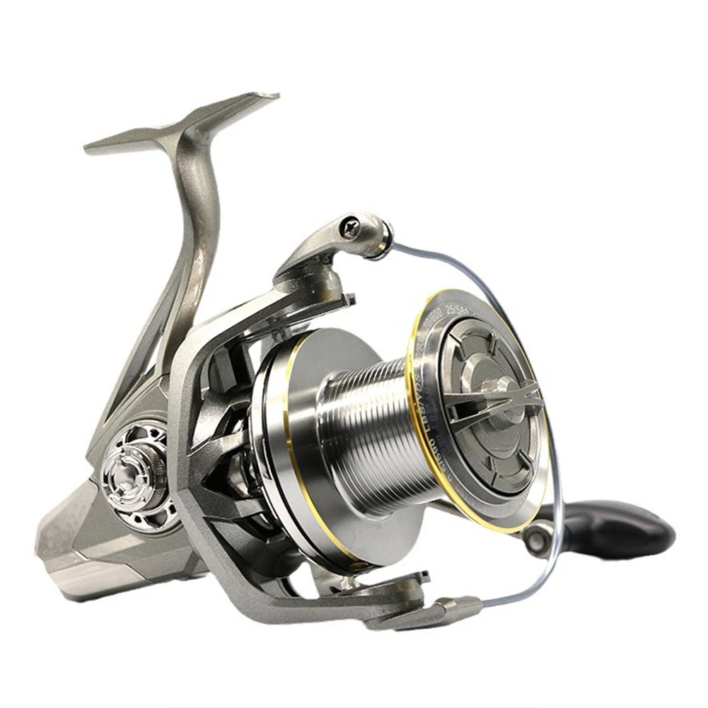 Spinning Reel 4.8:1 Gear Ratio Stainless Steel Bearings Spinning Fishing Reel 8000/9000/10000/12000/14000 Series For Fishing