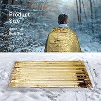 15pcs Emergency Blankets for Survival, Thermal Insulated Rescue Blankets for Camping, Hiking, Marathons & First Aid