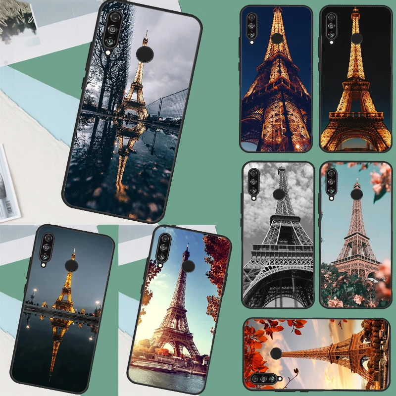 Romantic Paris Eiffel Tower Case For Huawei Mate 60 Pro P60 P40 P30 Lite Nova 5T 3i 8i 11i Nova 9 10 SE Y60 Y61 Y70 Y90