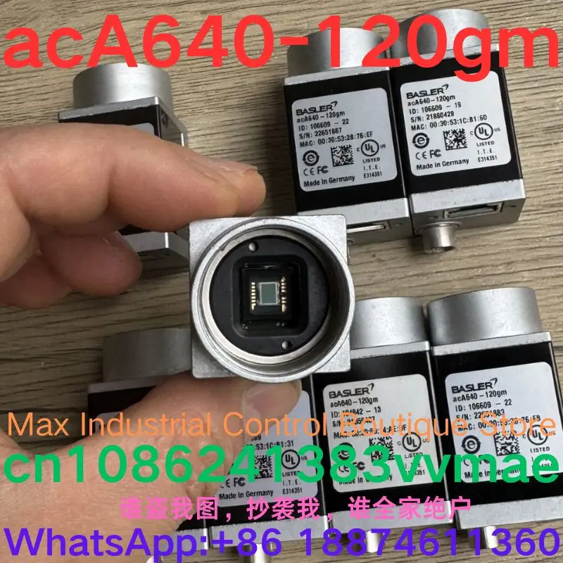 90% of new industrial cameras have been tested for functionality!  Normal operation   acA640-120gm
