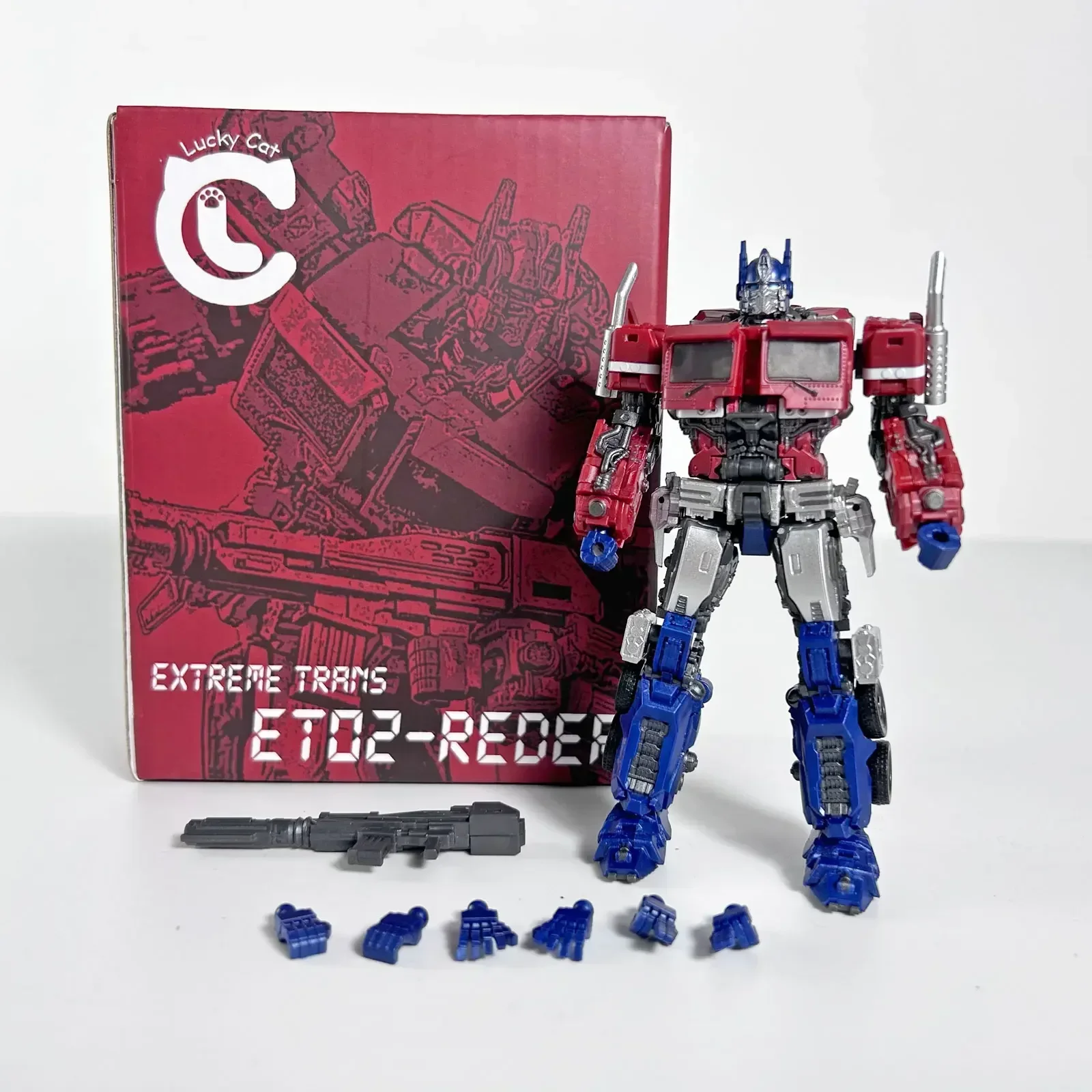 In Stock LC-Transforming Robot ET-02 ET02 Reder Dog Toy MICRO COSMOS Extreme Trans OP Action Figure Toy Collection Gift