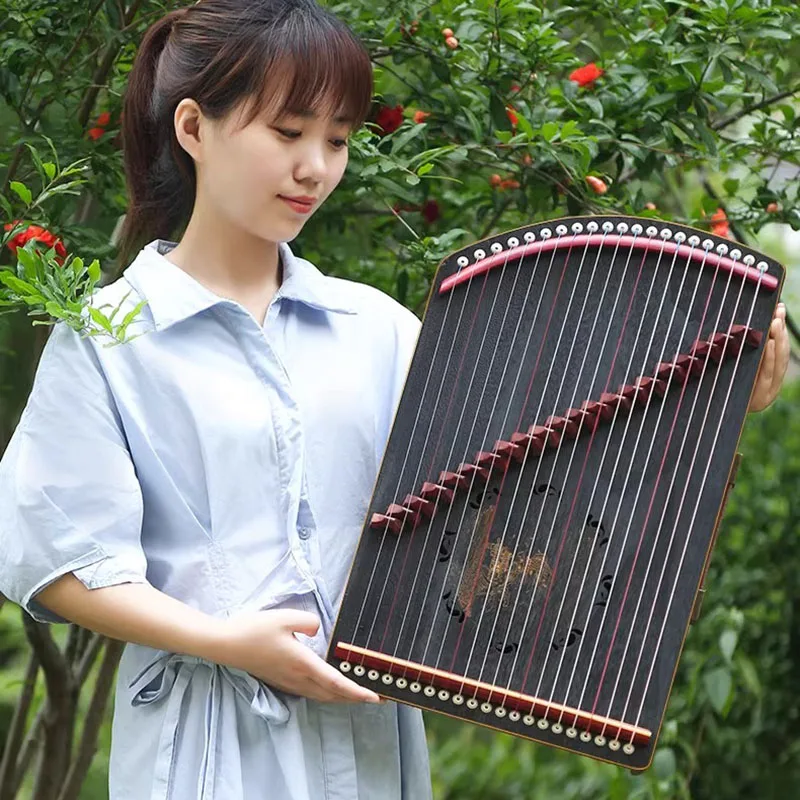 Guzheng Instrument Wooden Musicalinstruments Kids Portable Guqin Harp Musical Traditional Adults Rare Musical Instruments