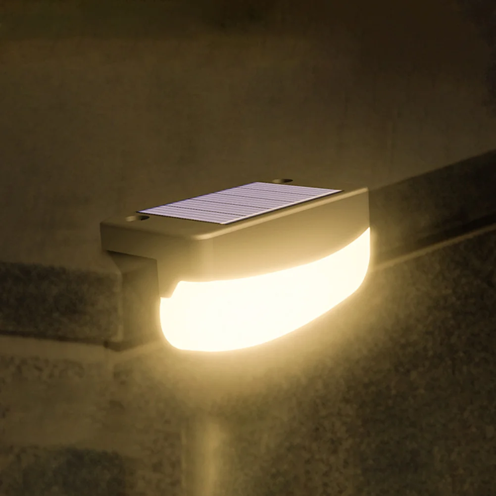 

2Pcs Solar Stair Lamps Waterproof Outdoor Step Lights Solar Deck Lights for Yard Fence Handrail Waterproof Decks Light