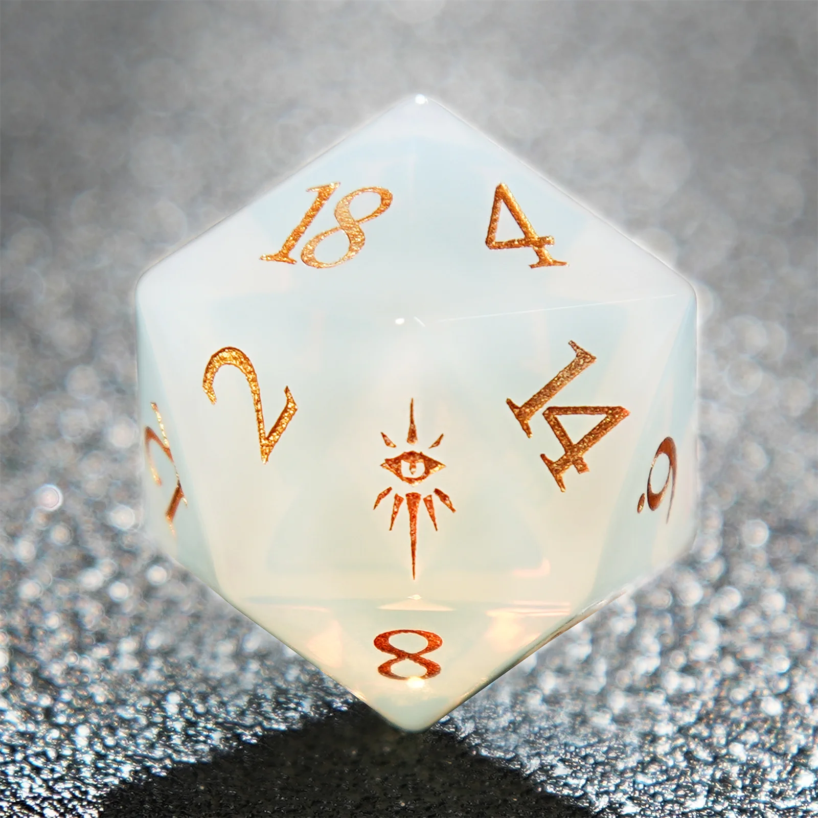 7 pçs dnd dados branco jade olho pedra preciosa dados palavra dourada dados multi-face dados poliédricos para jogo d & d coc rpg mesa