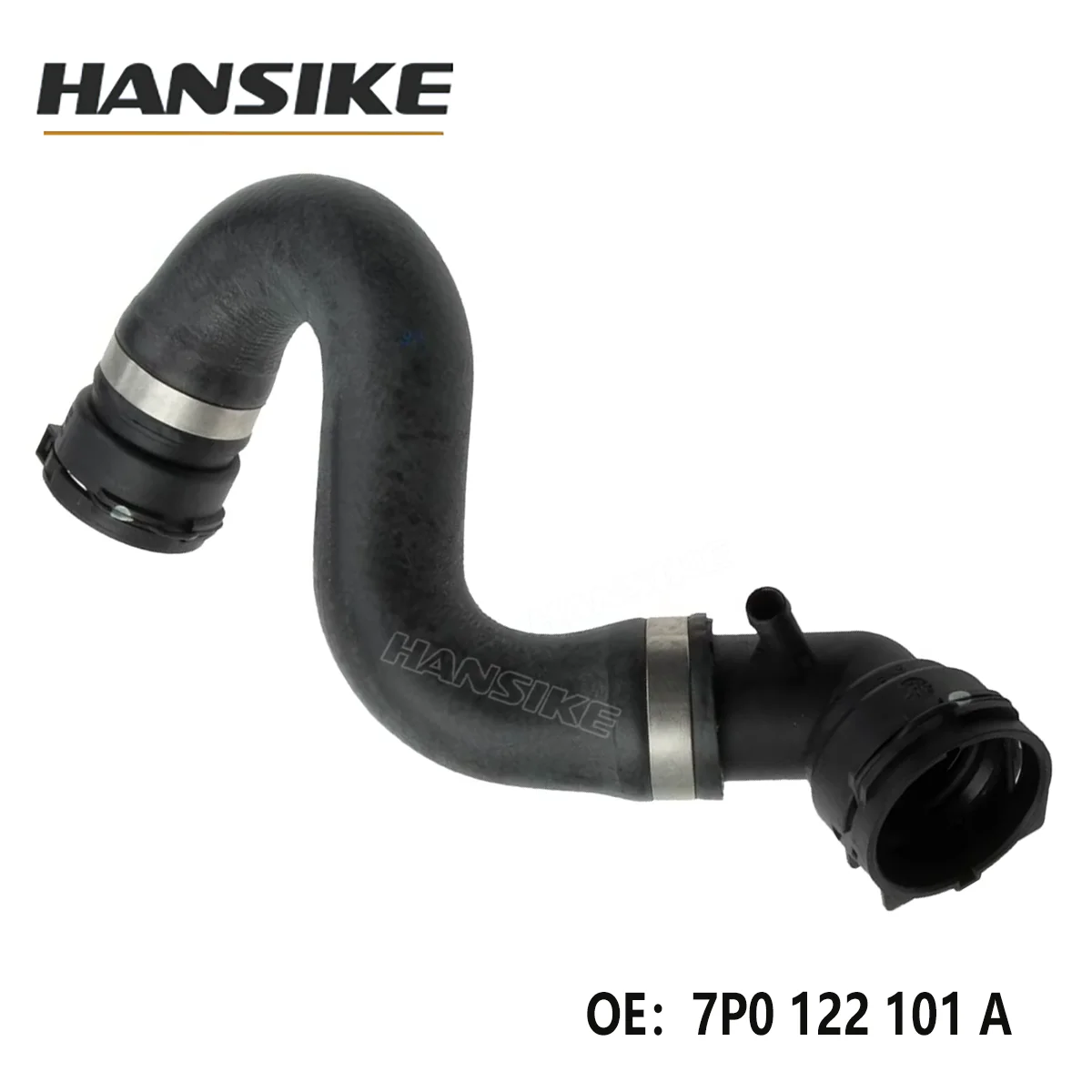 Reinforced Silicone Upper Coolant Hose OEM 7P0122101A for VW Touareg 7P 2011-2018,High Temp & Crack Resistant,2Y Warranty