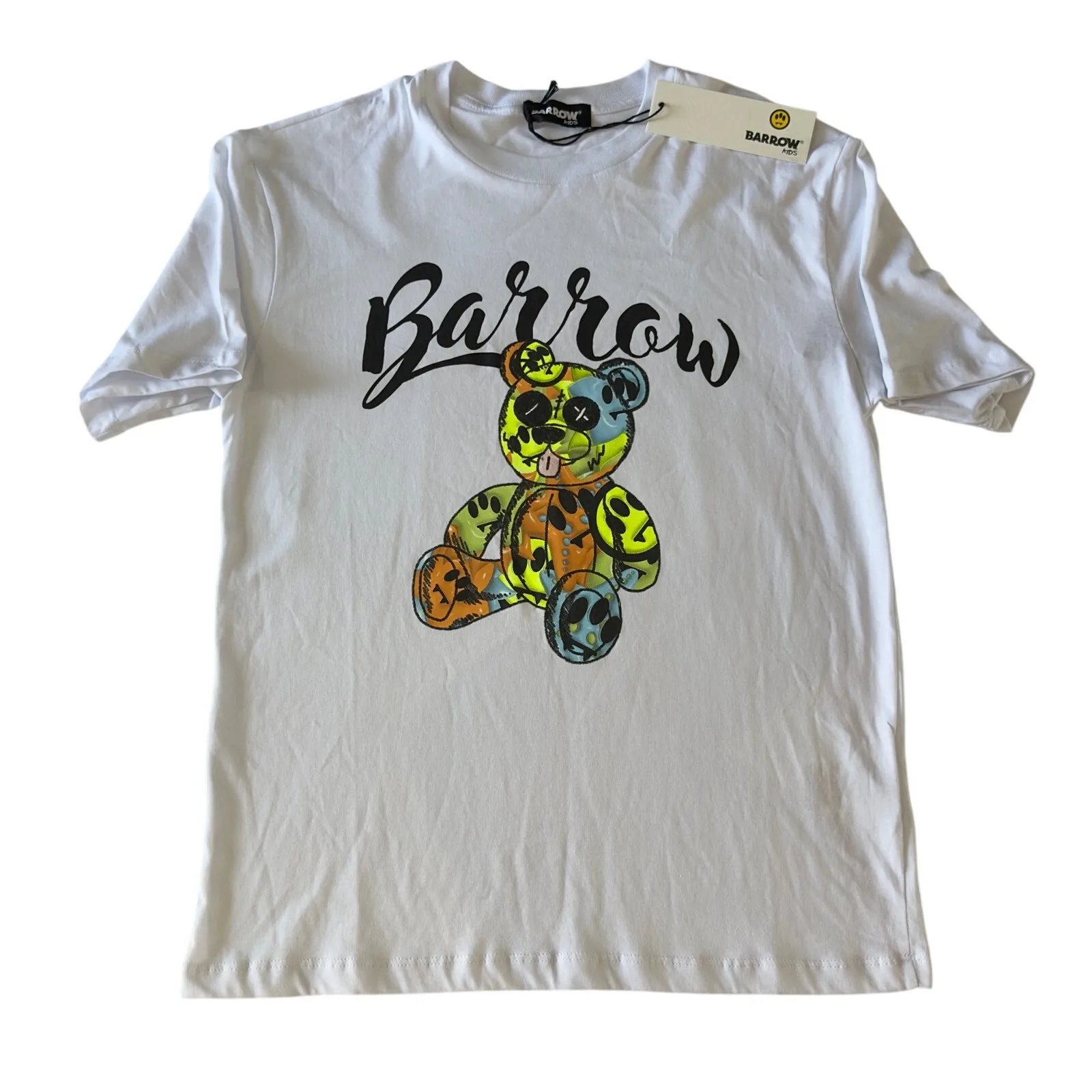 Camiseta Barrow para niños de 14 años con estampado de osito color blanco