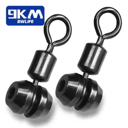 Fishing Swivels 25~100Pcs 3-Way Swivels Fishing Rig Line Connector Rotation Cross Line Swivels Saltwater Fishing Rolling Swivel