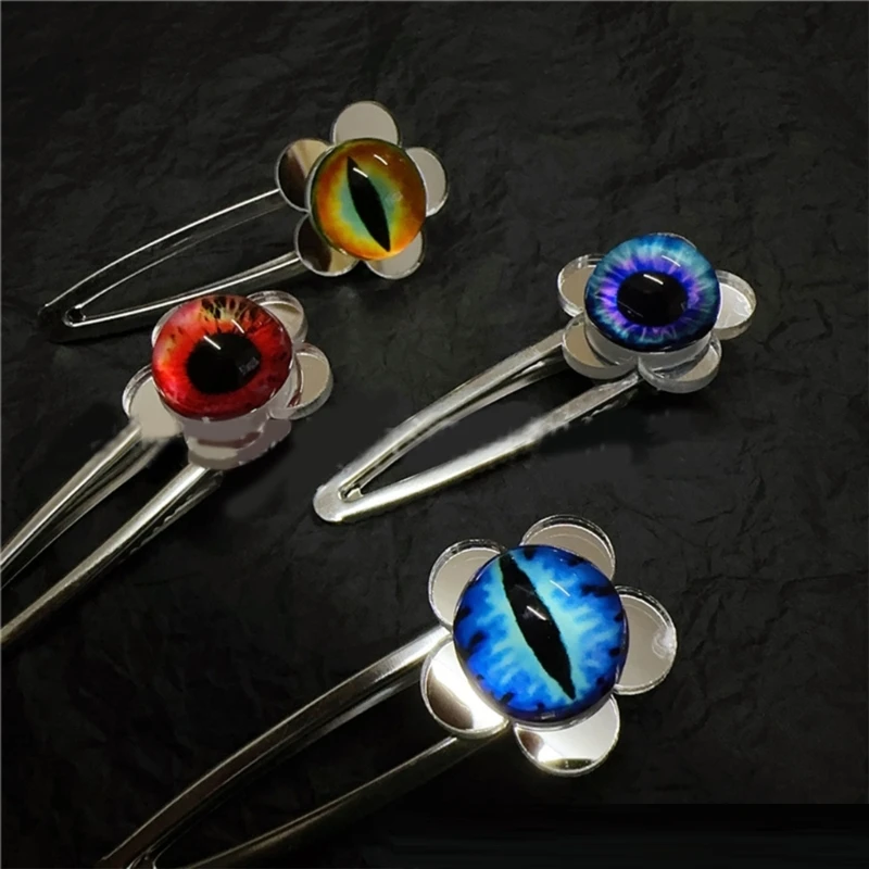 

Novelty Hair Clip for Women Devil Eyeball Flower Hairpin 2000s Teens Girl Side Clip Harajuku Hair Barrettes for SideBangs