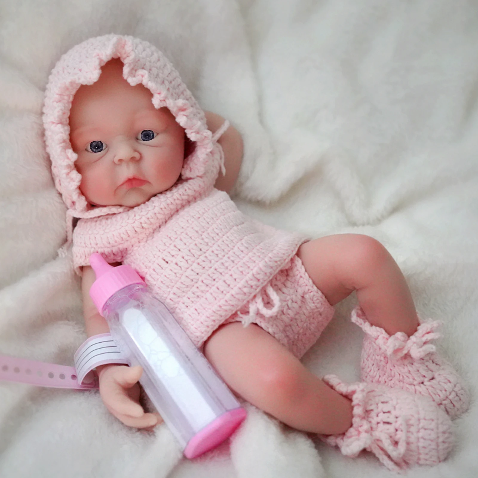 30Cm Micro Preemie Full Body Silicone Reborn Baby Doll Lifelike Reborn Doll Surprise Children Anti-Stress Bebe Reborn