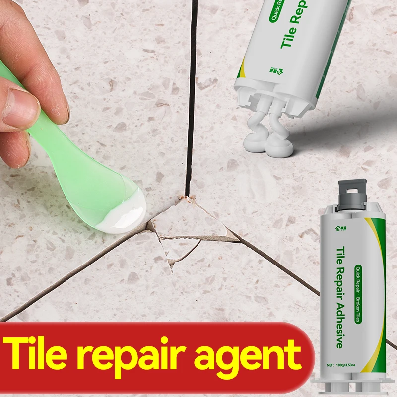 

100ml Tile repair agent ceramic paste crack pit repair adhesive marble glaze repair paste floor tile broken household