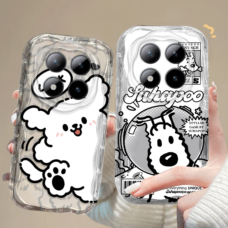 Cute Animation Dog Phone Case For Samsung Galaxy A17 M16 A56 A36 A26 A16 A06 A35 A55 A25 A05s A15 A54 A34 A24 A14 A04 A13 4G 5G