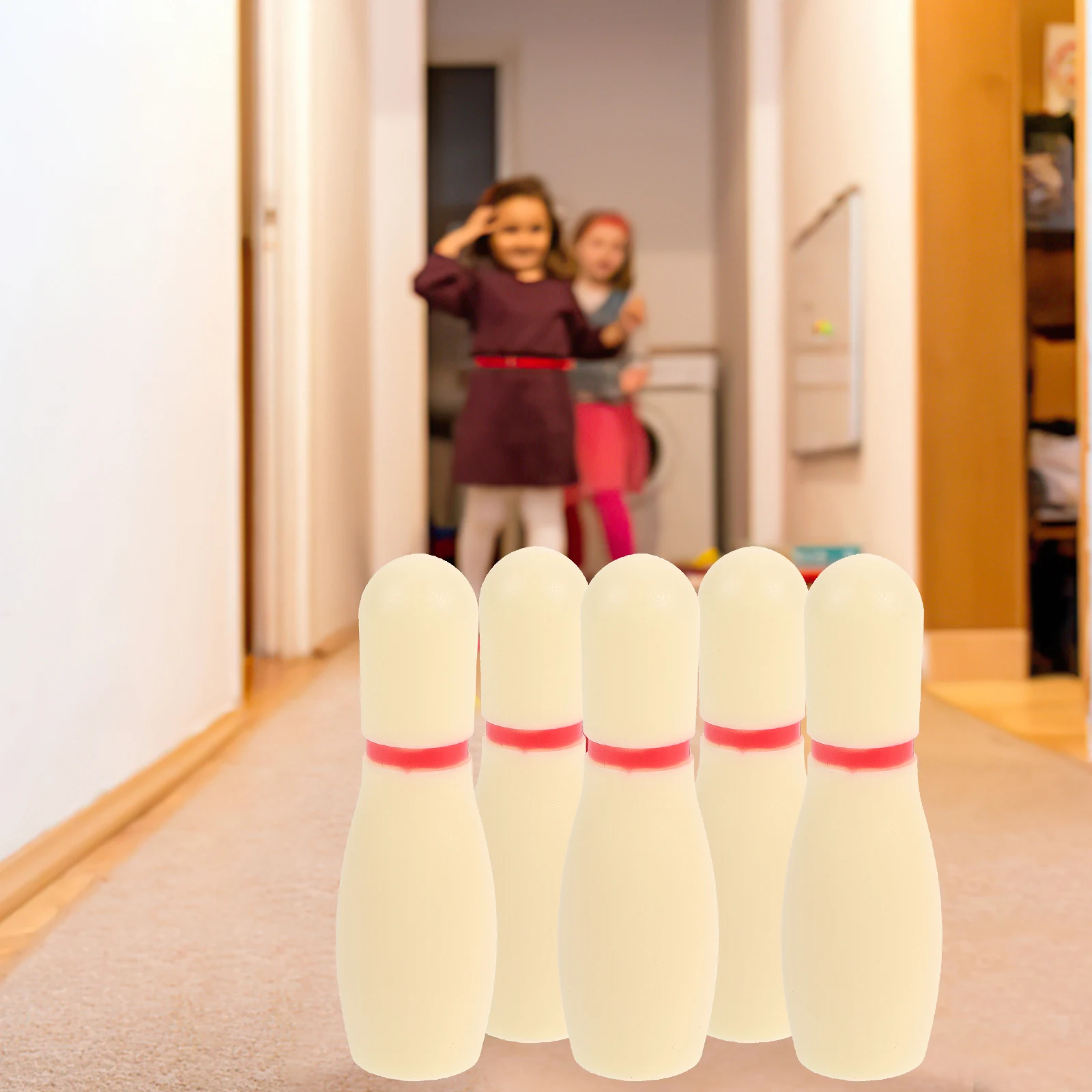 

1 set Kids Bowling Set Durable Plastic Toys Children Fun Activities Safe Materials Promote Interaction