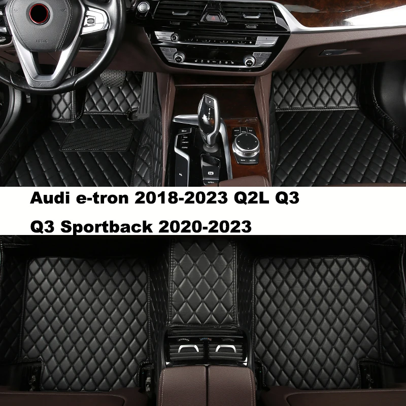 الحصير سيارة التغطية الكاملة المخصصة لأودي E-tron 2018-2023 Q2L Q3 Q3 Sportback 2020-2023 اكسسوارات السيارات السجاد #1