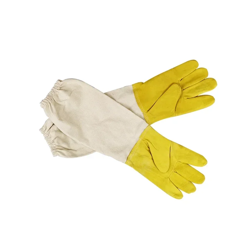 A 3Pair Beekeeper Prevent Gloves Protective Sleeves Ventilated Professional Anti Bee For Apiculture Beekeeper Beehive