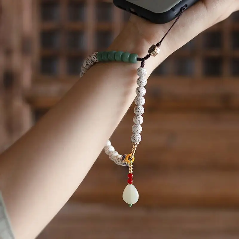 2026 Style Short Original Creative Chinese Style Lanyard Xingyue Bodhi Mobile Phone Chain Wrist Women All-match Fashion Jewelry