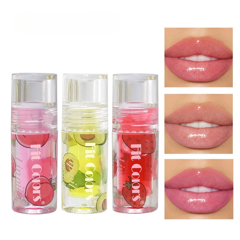 3-delige Fruit Lip Oil Set Hydraterende Glans Waterlight Shine Transparante Afwerking Niet-kleverige formule voor dagelijkse lipverzorging Koreaans