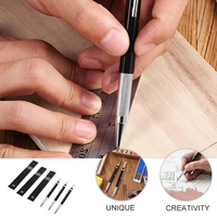 3 Sets Woodworking Carpenter Pencil Marking Pen Drawing Mechanical Pencil Engineering Pen Refill Long-Lasting Drafting