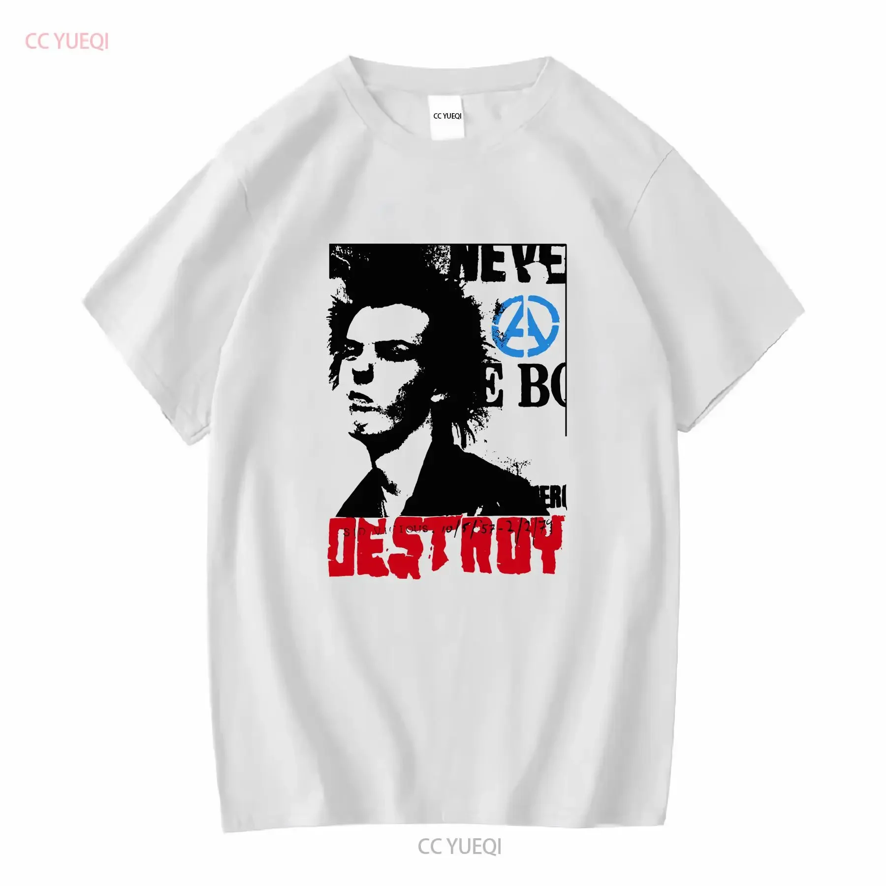 Мужская панк-футболка SID DESTROY SEDITIONARIES 1977 VICIOUS ROCKER LONDON S-5XL с длинными или короткими рукавами, винтажная, стильная, с эффектом потертости.