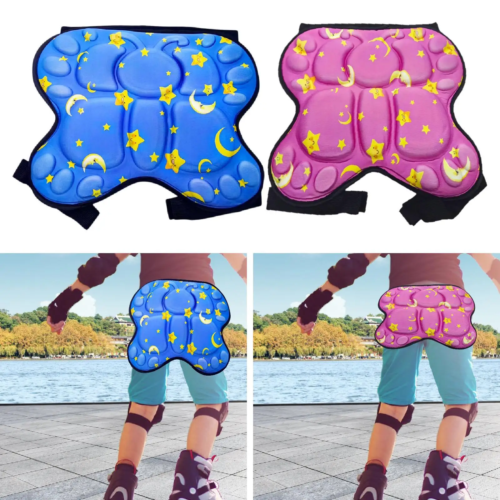 

Kids Protective Padded Short Soft Protective Butt Pad for Winter Skating Ski